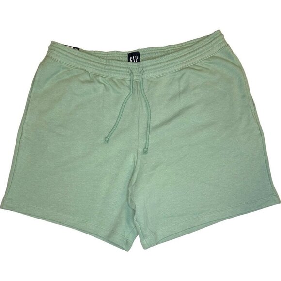 GAP Mens French Terry Shorts Granite Green Size XL - Picture 1 of 6